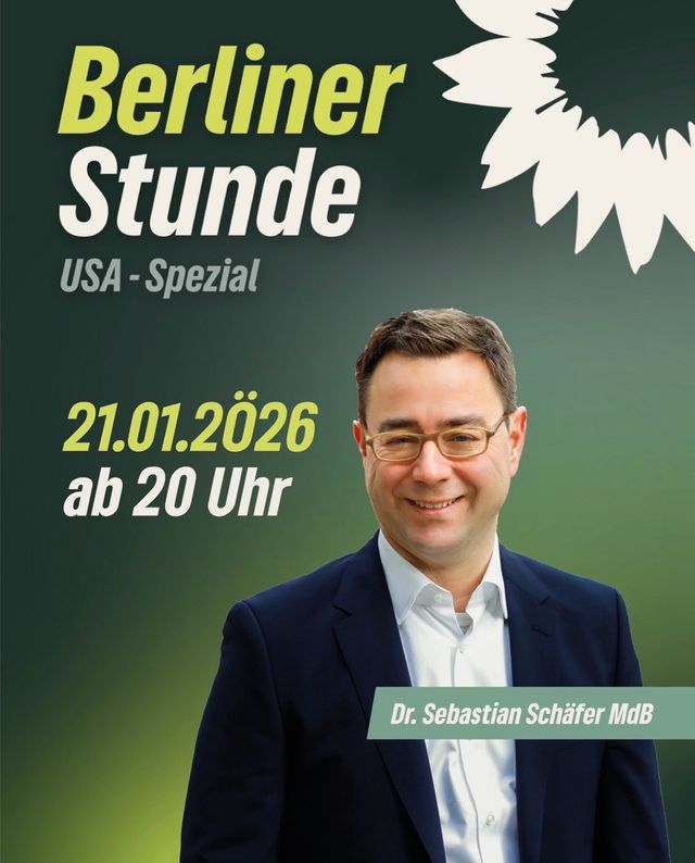 20 Uhr | USA Spezial mit Dr. Sebastian Schäfer MdB